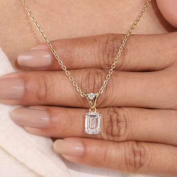 2 Carat Lab Grown Diamond Pendants in 14K Gold Under $999 – Affordable Everyday Diamond Jewelry | Shreeraj Solitaire