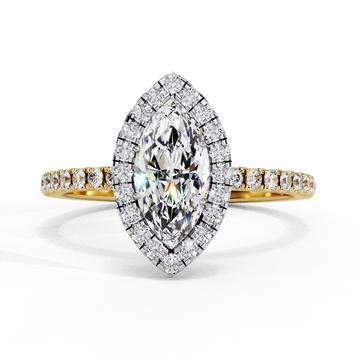 0.80 Ct Marquise Cut Lab Grown Diamond Engagement Ring – IGI Certified
