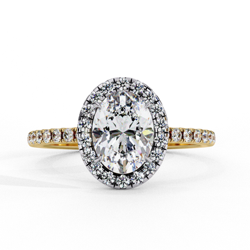 1.00 Ct Oval Lab Grown Diamond Engagement Ring – IGI Certified