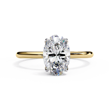1.00 Ct Oval Cut Lab Grown Diamond Engagement Ring – IGI Certified | Free Shipping