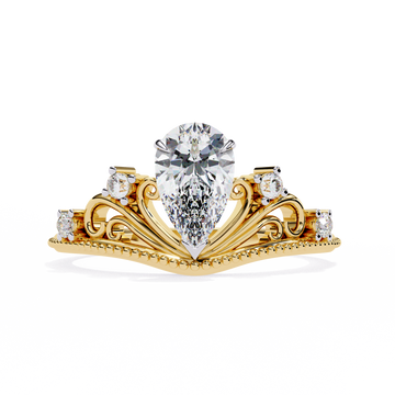 The Royal Crown Pear Ring 👑