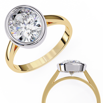💍 Pure Brilliance: 2.00 Ct Oval Diamond Ring