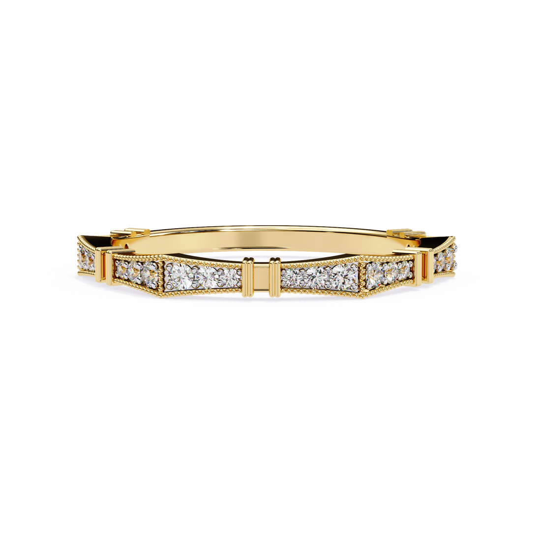 ✨ Fine Milgrain Diamond Band ✨