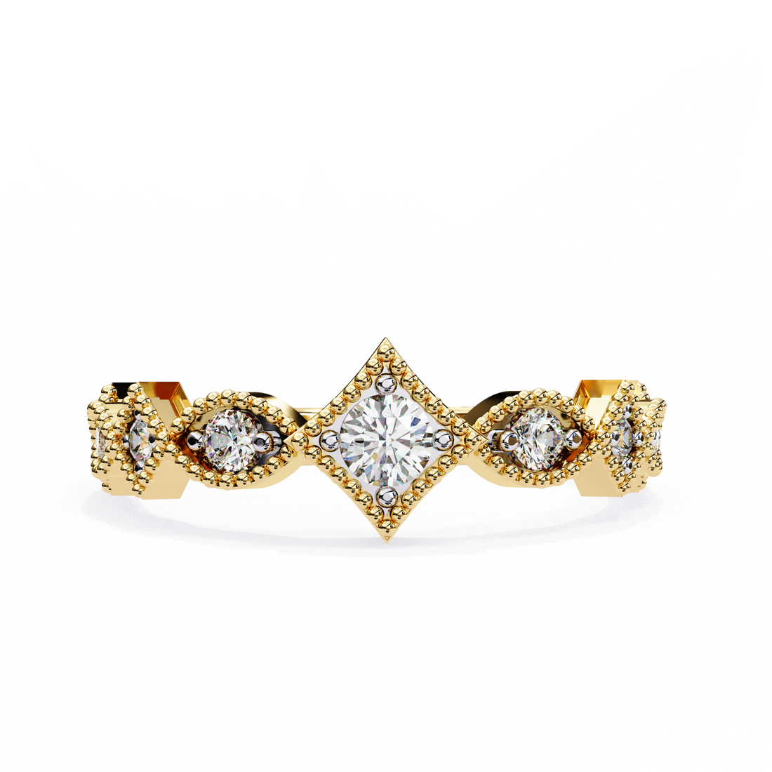 ✨ Vintage Crown Diamond Band ✨