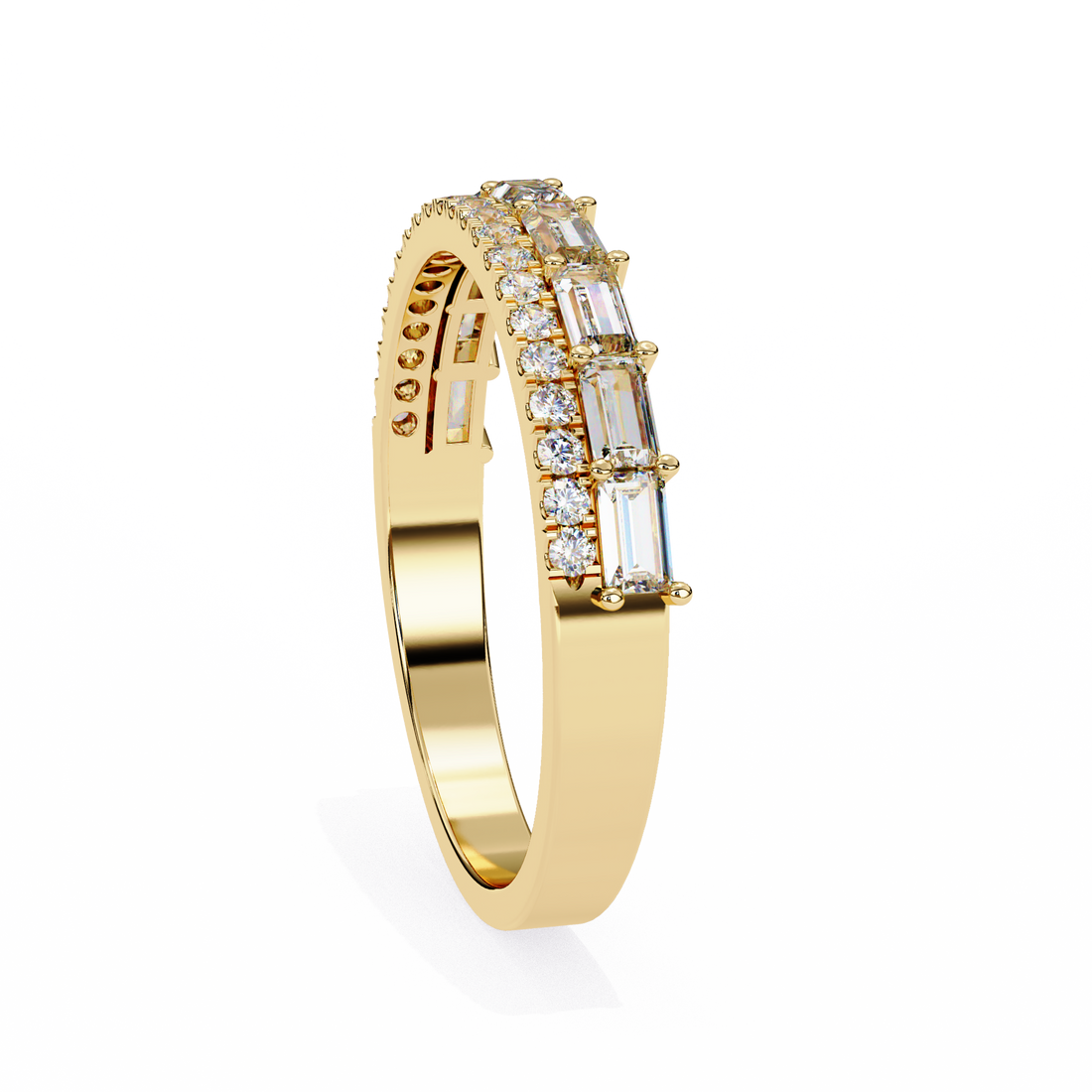 ✨ Layered Baguette & Diamond Band ✨