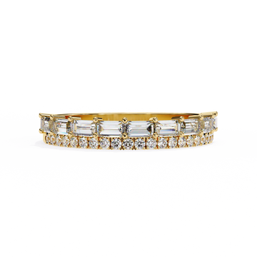 ✨ Layered Baguette & Diamond Band ✨