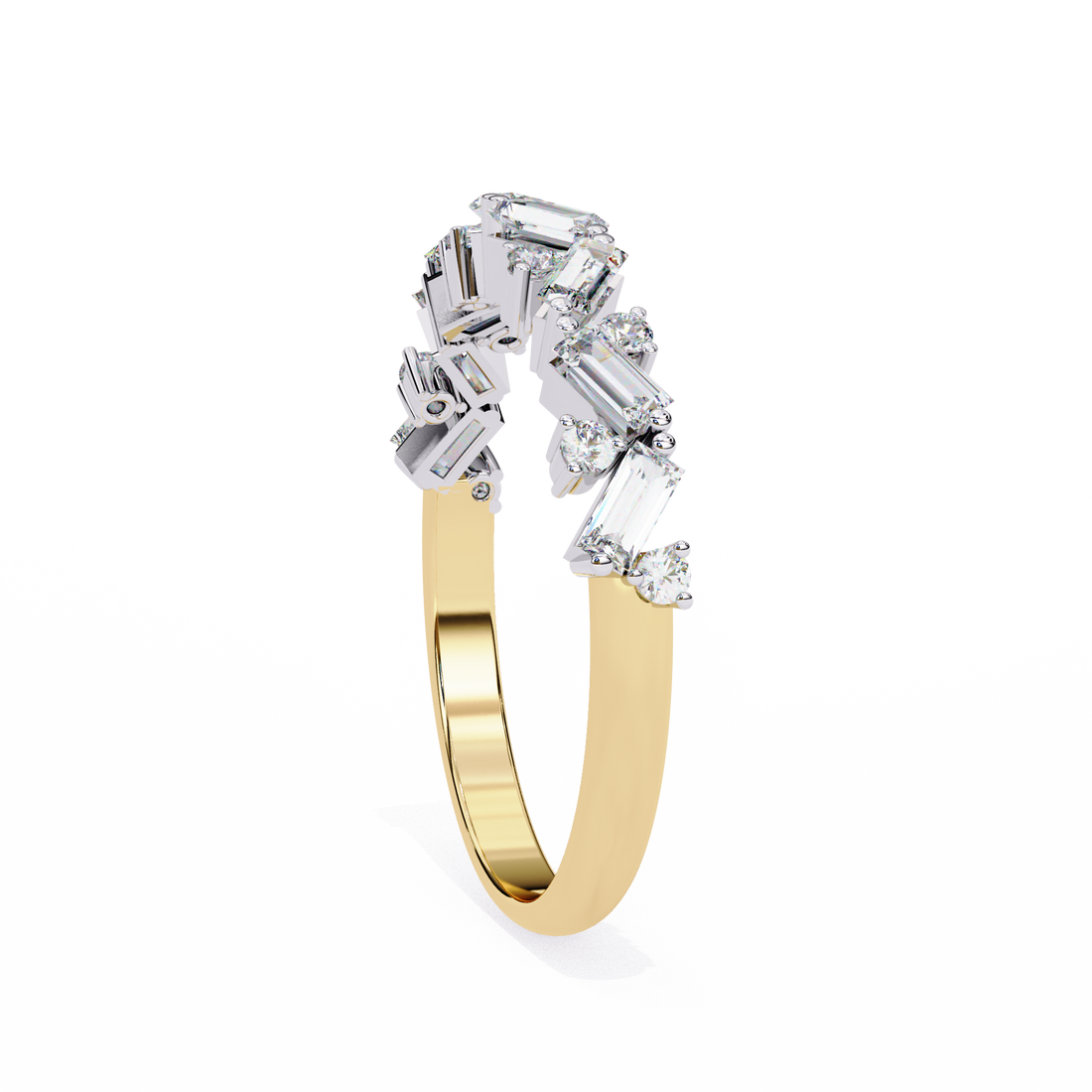 ✨ Baguette & Round Diamond Accent Band ✨