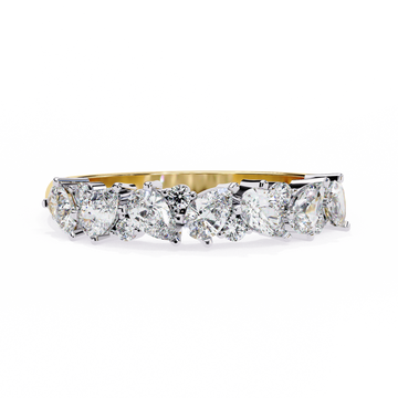✨ Pear & Round Diamond Statement Band ✨