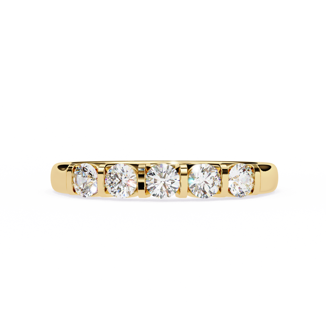 ✨ Five-Stone Round Diamond Band ✨