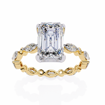 ✨ Emerald Cut Diamond Engagement Ring ✨