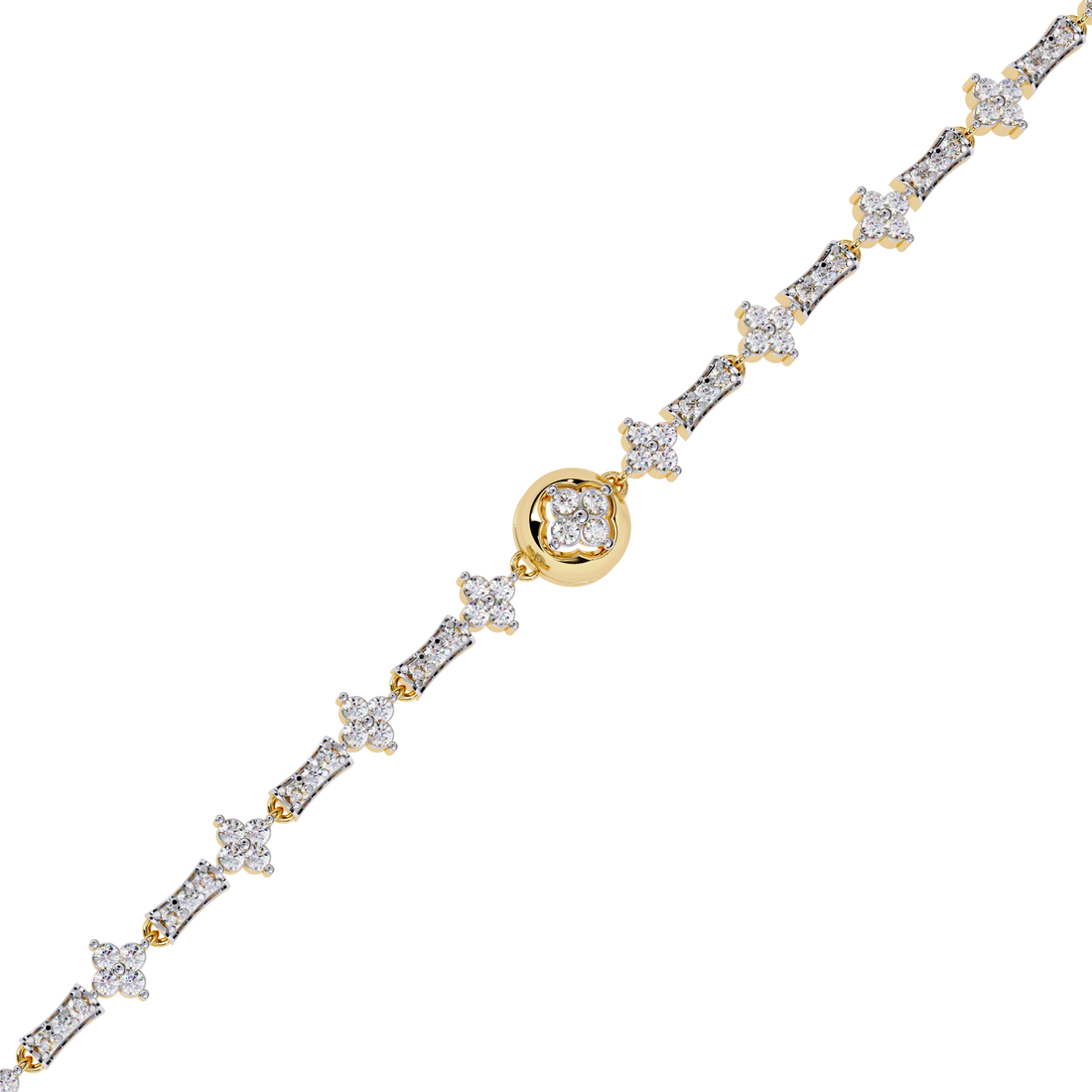 ✨ Round Diamond Bracelet for Women – Timeless Sparkle ✨