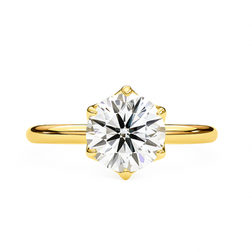 1.50 Ct Six-Prong Round Solitaire Diamond Engagement Ring – IGI Certified | Timeless Classic
