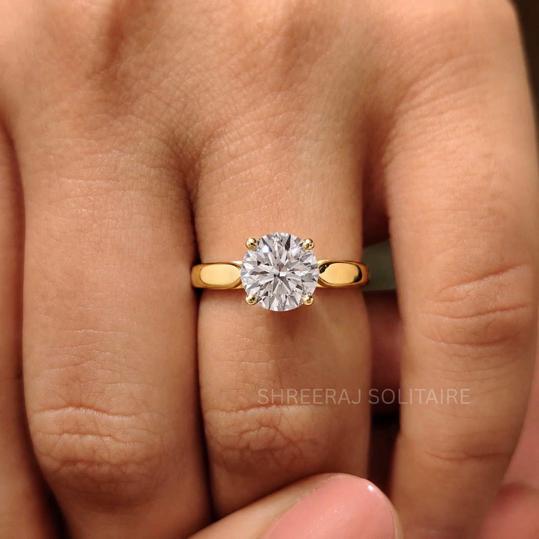 2 Carat Round Brilliant Lab Grown Diamond Solitaire Ring
