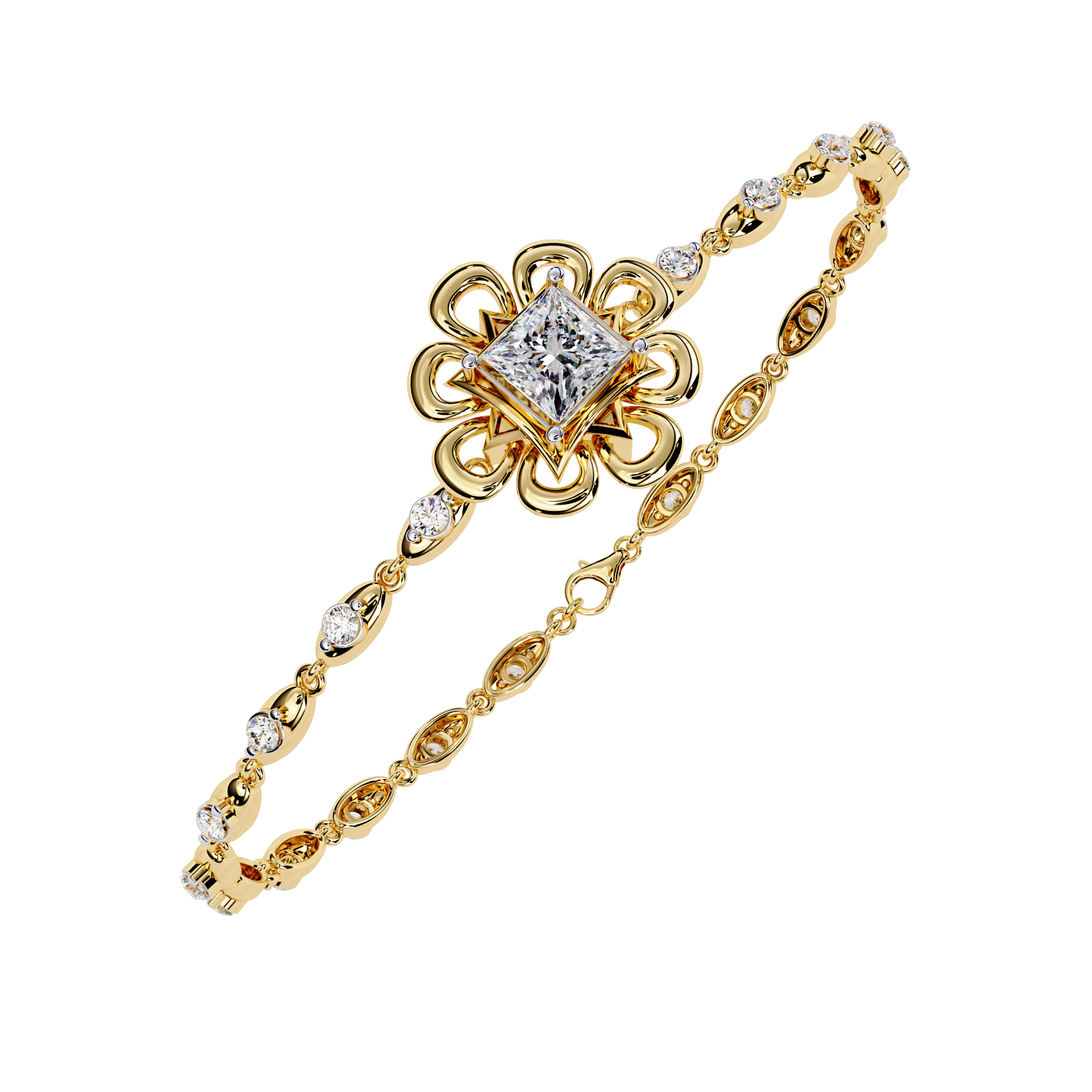 Golden Grace A Stunning Diamond Bracelet with Unmatched Elegance