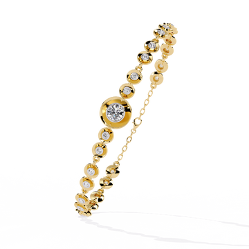 ✨ Round Diamond Bracelet – Classic Minimal Elegance ✨