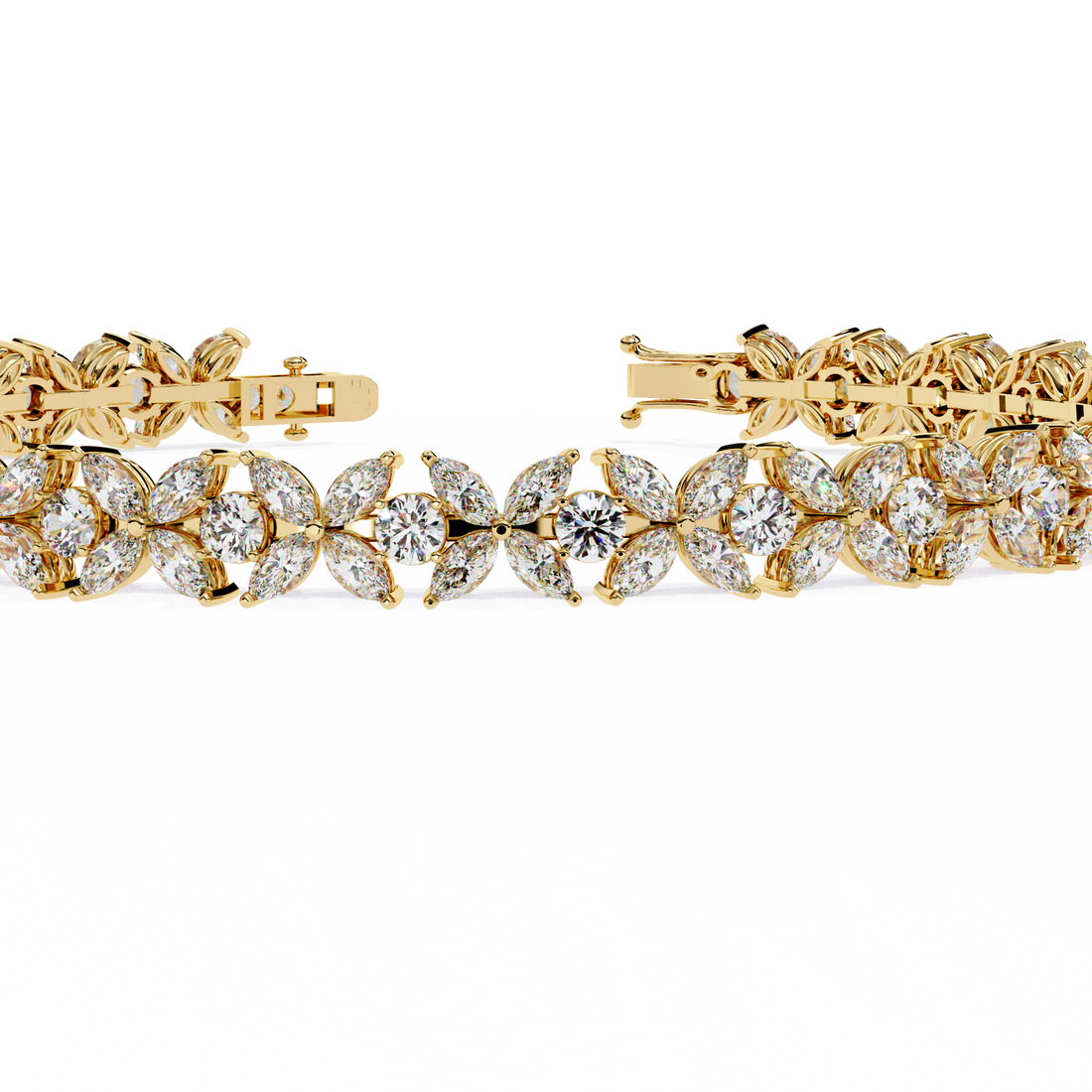 ✨ Marquise & Round Diamond Luxury Bracelet – 6.25 CTW ✨