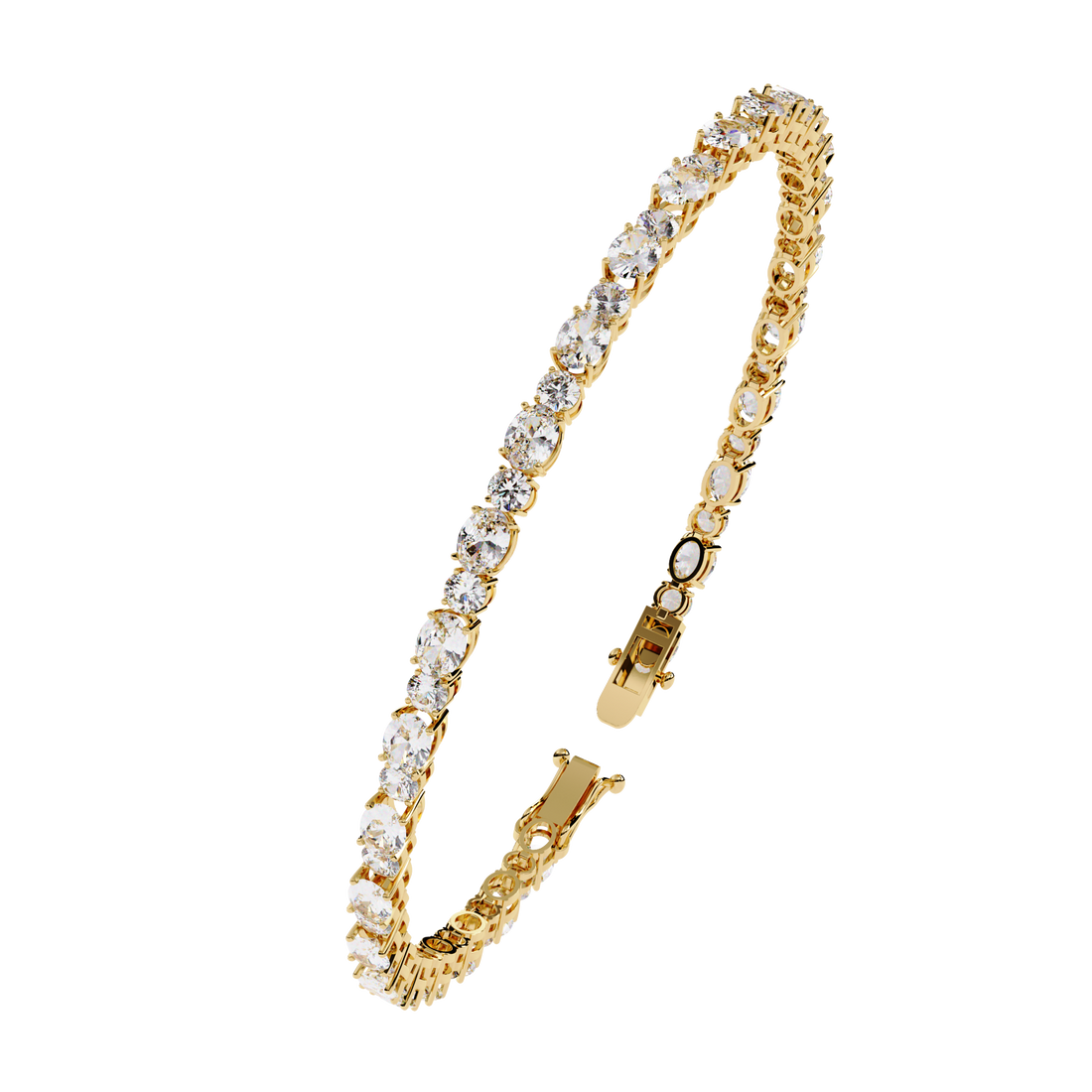 ✨Oval & Round Diamond Tennis Bracelet – 4.80 CTW Luxury Statement✨