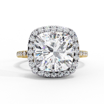 2.50 Ct Square Cushion Cut Diamond Ring – IGI Certified Lab Grown