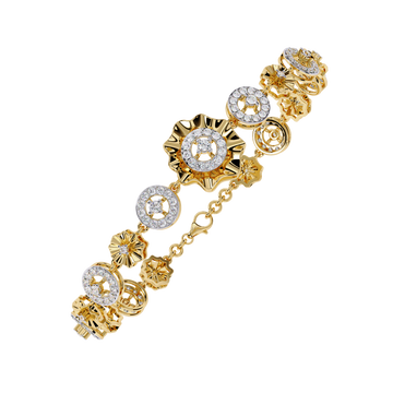 ✨ Floral Diamond Bracelet – Timeless Feminine Elegance ✨