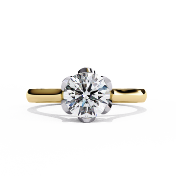 1.40 Ct Round Brilliant Diamond Engagement Ring with Side Stones – IGI Certified
