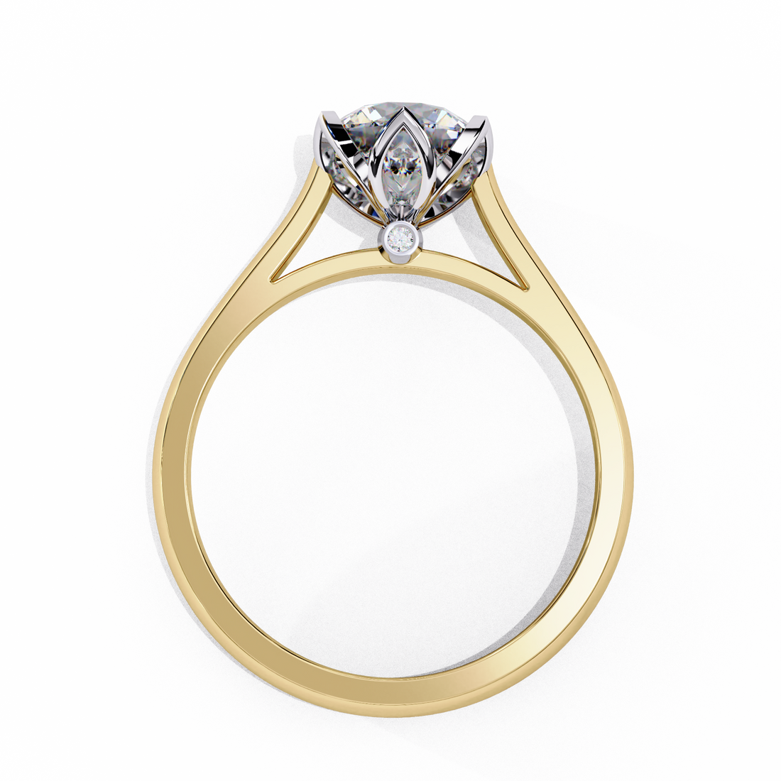 1.40 Ct Round Brilliant Diamond Engagement Ring with Side Stones – IGI Certified