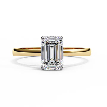 1.00 Ct Emerald Cut Diamond Solitaire Engagement Ring – IGI Certified