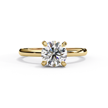 1.00 Ct Round Diamond Engagement Ring with Side Stones – IGI Certified