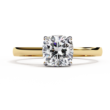 Cushion Cut Solitaire Diamond Engagement Ring – 1.40 Ct IGI Certified