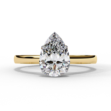 1.20 Ct Pear Cut Lab Grown Diamond Engagement Ring – IGI Certified