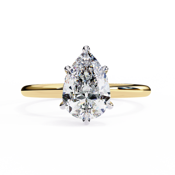 2.00 Ct Pear Cut Diamond Engagement Ring – IGI Certified