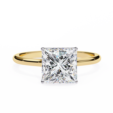 2.00 Ct Princess Cut Diamond Engagement Ring – IGI Certified