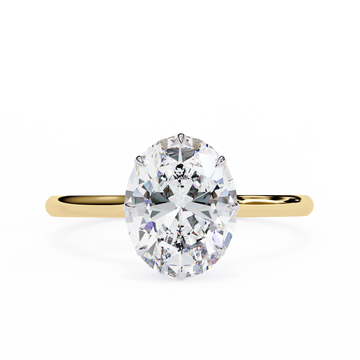 2.00 Ct Oval Diamond Engagement Ring – IGI Certified | Free Worldwide Shipping