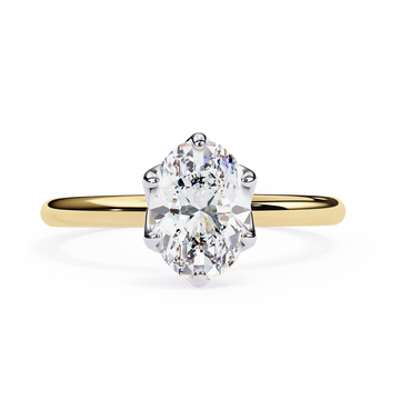 2.50 Ct Oval Cut Solitaire Diamond Engagement Ring – IGI Certified