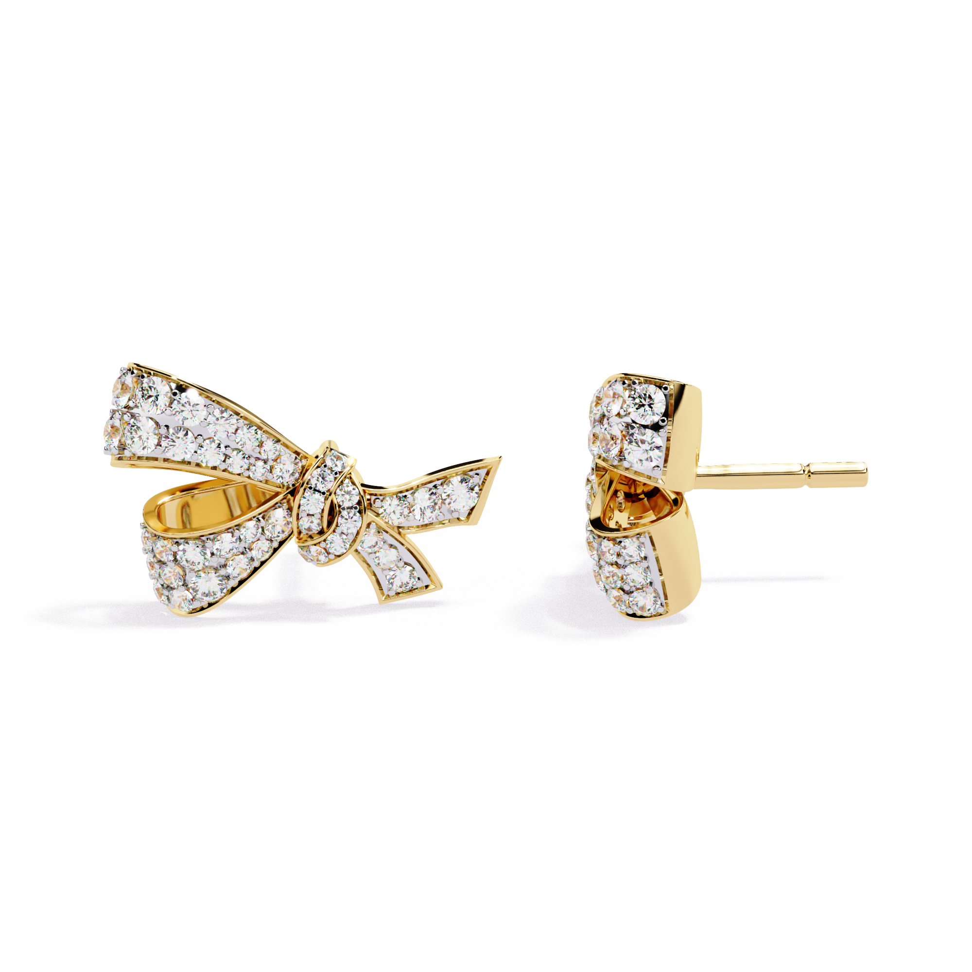 Exquisite Diamond Bow Studs – The Perfect Gift