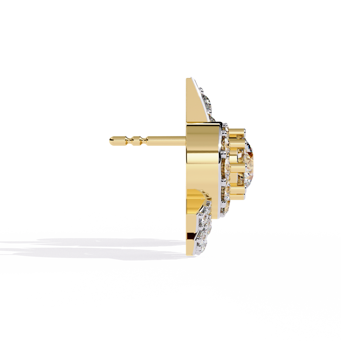 ✨Radiant Sunburst Diamond Stud Earrings✨