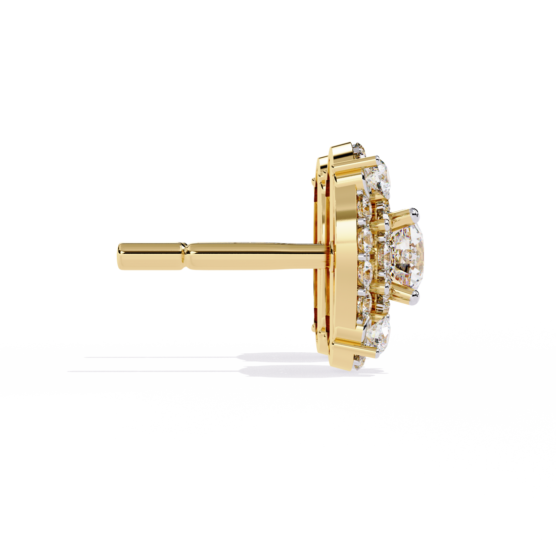 ✨2.30 CTW Round Diamond Halo Stud Earrings✨