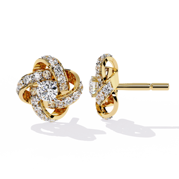 ✨Floral Diamond Stud Earrings✨