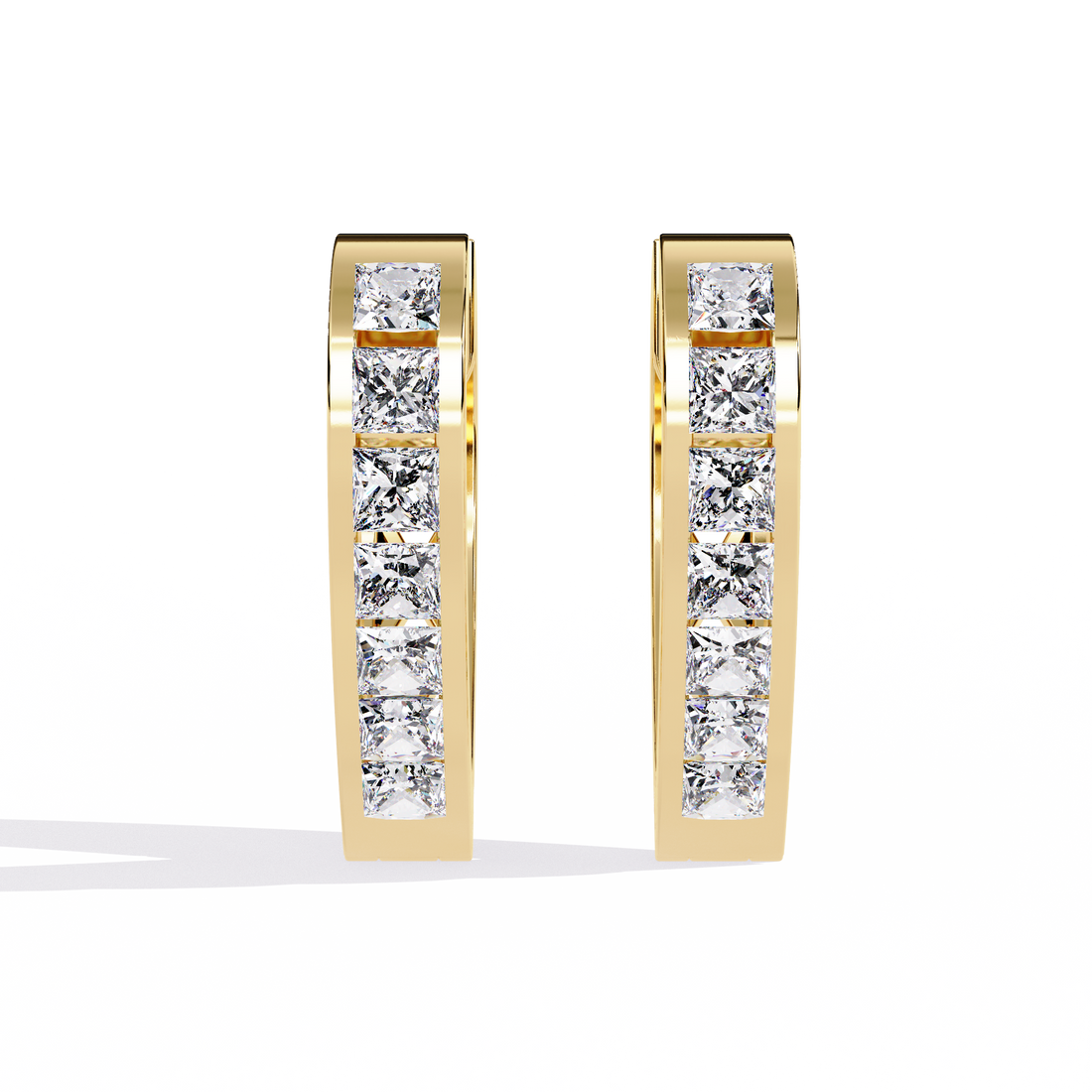 🌟Regal Heartline Princess Diamond Hoop Earrings🌟