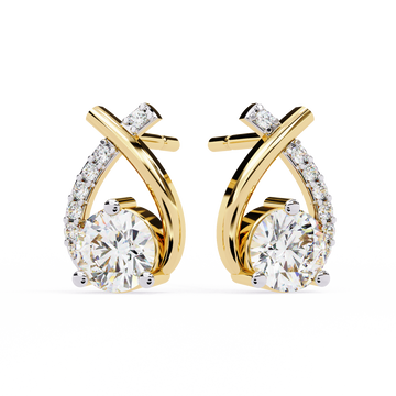 🌟Celestial Twist Diamond Drop Studs🌟