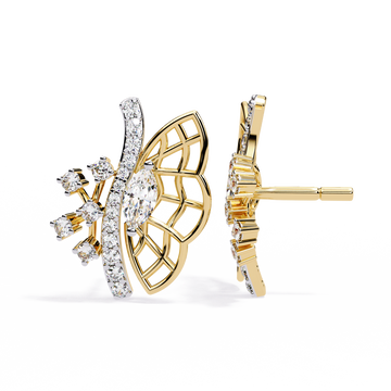 🌟Ethereal Butterfly Marquise & Round Diamond Studs🌟