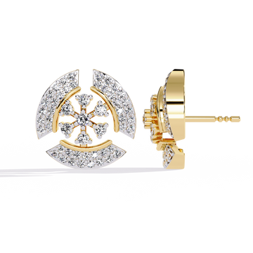 🌟Radiant Blossom Open-Work Diamond Studs🌟