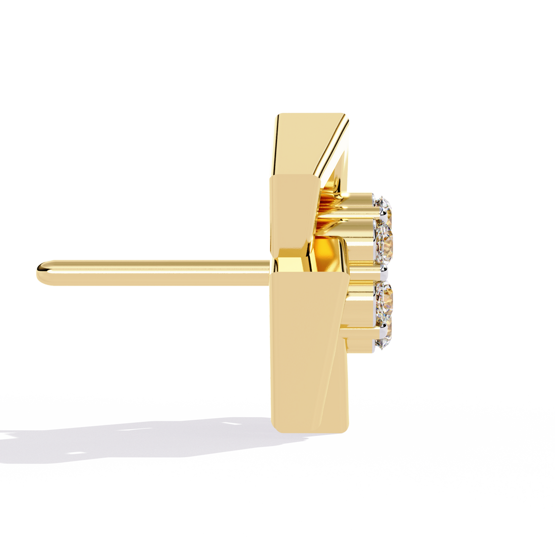 🌟Geo-Luxe Interlocking Diamond Studs🌟