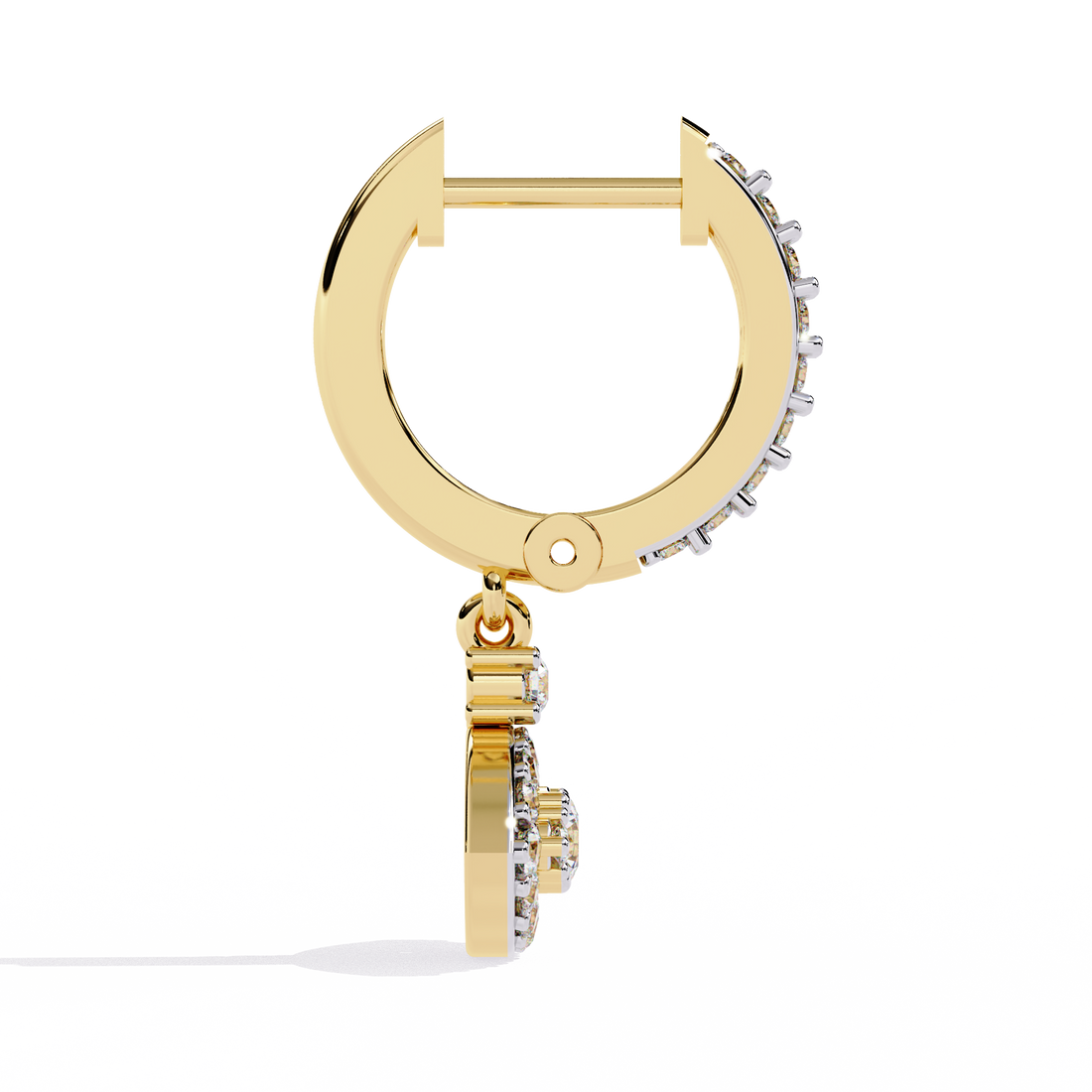 🌟Radiant Evil Eye Diamond Hoop Earrings🌟