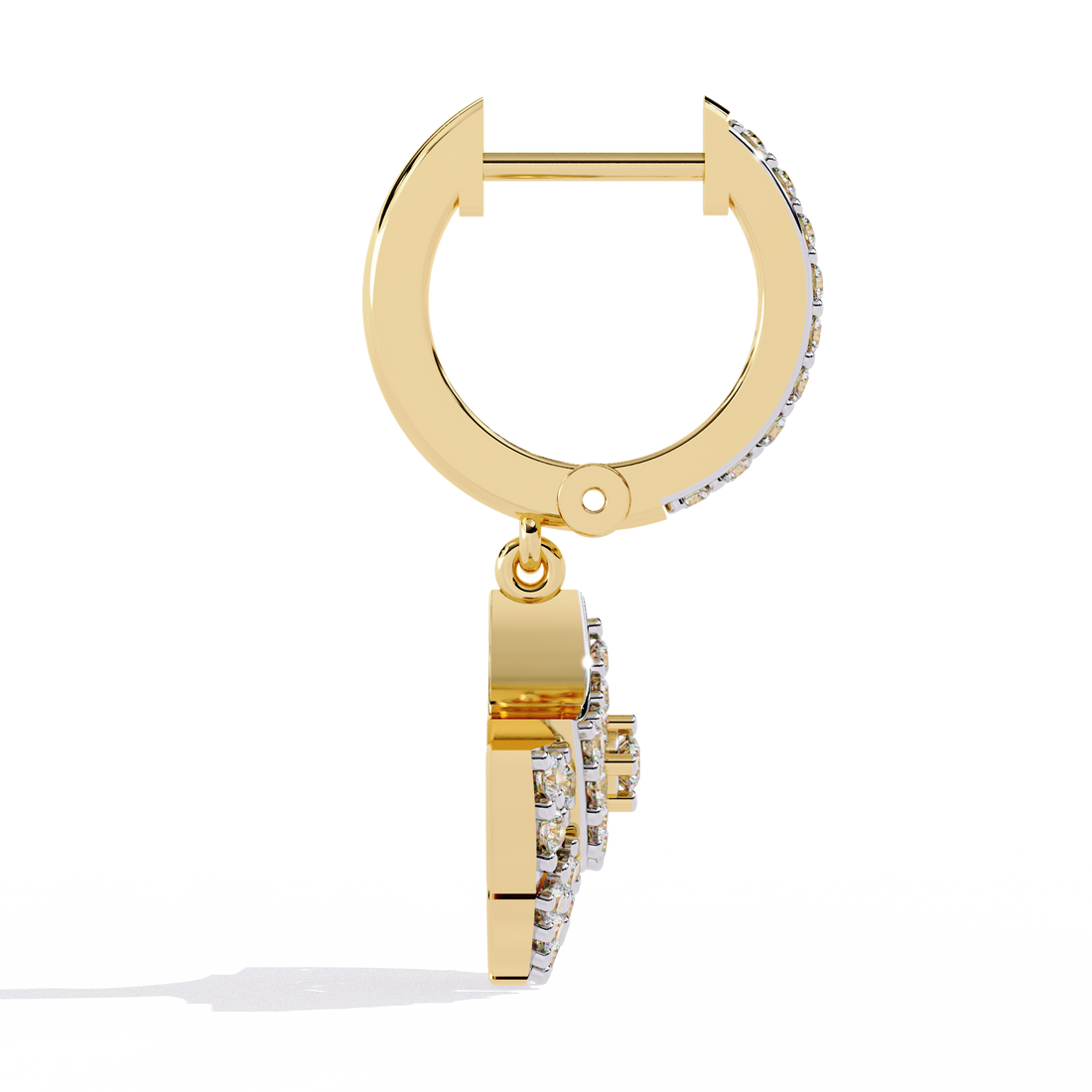 🌟Radiant Art Deco Fan Diamond Hoop Earrings🌟