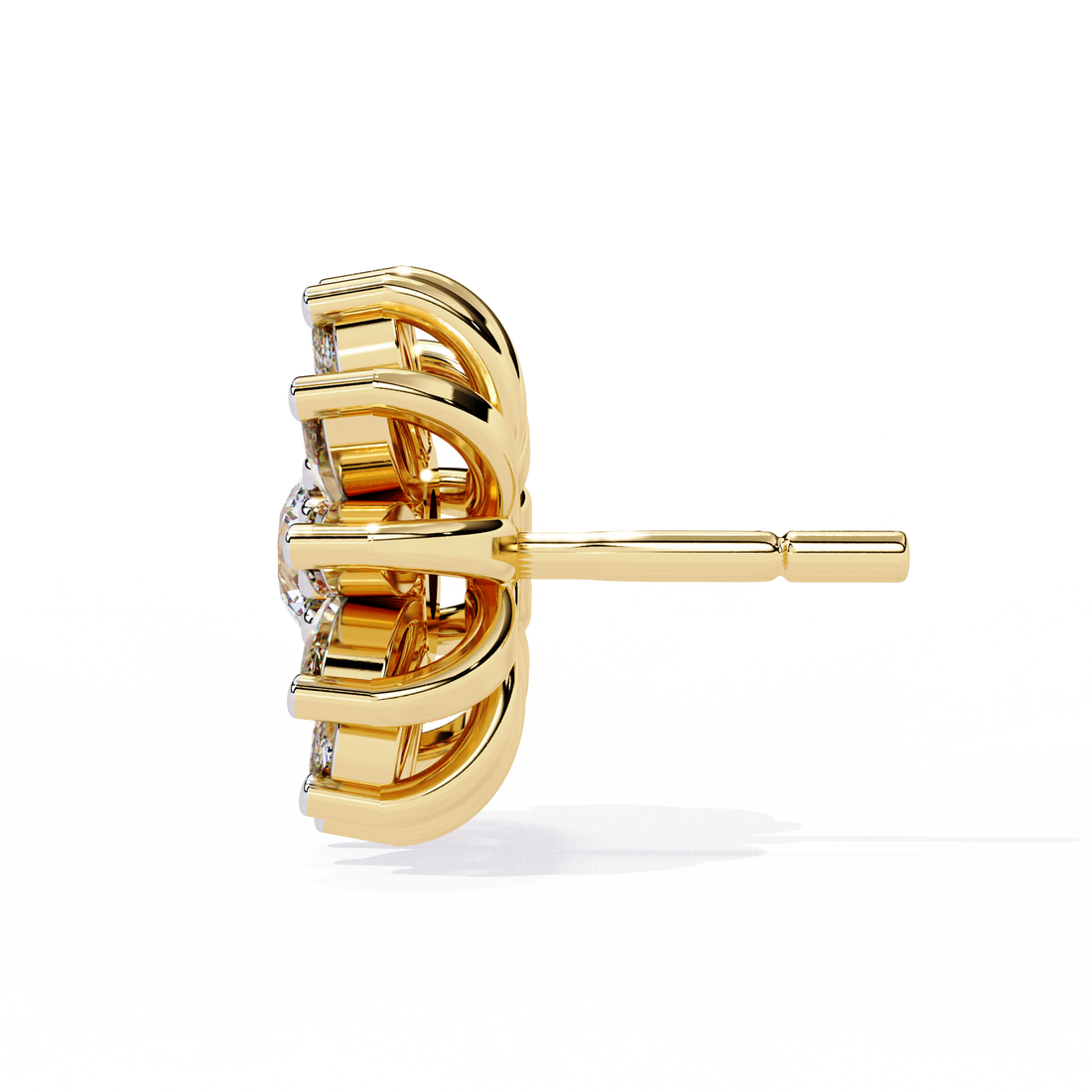 🌟Solar Brilliance Marquise & Round Diamond Studs🌟