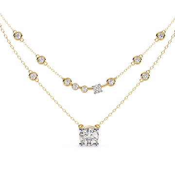 Celestial Harmony Diamond Necklace