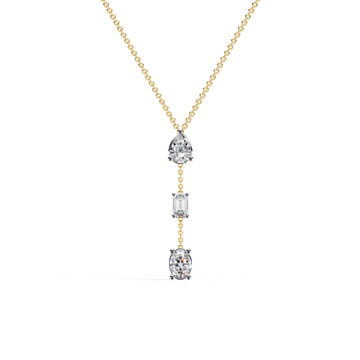 Dazzling Trio Diamond Drop Pendant