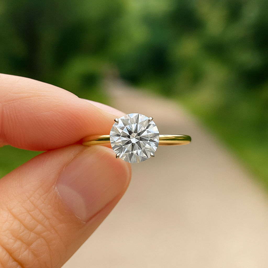 1.00 Ct Round Brilliant Diamond Solitaire Engagement Ring – IGI Certified
