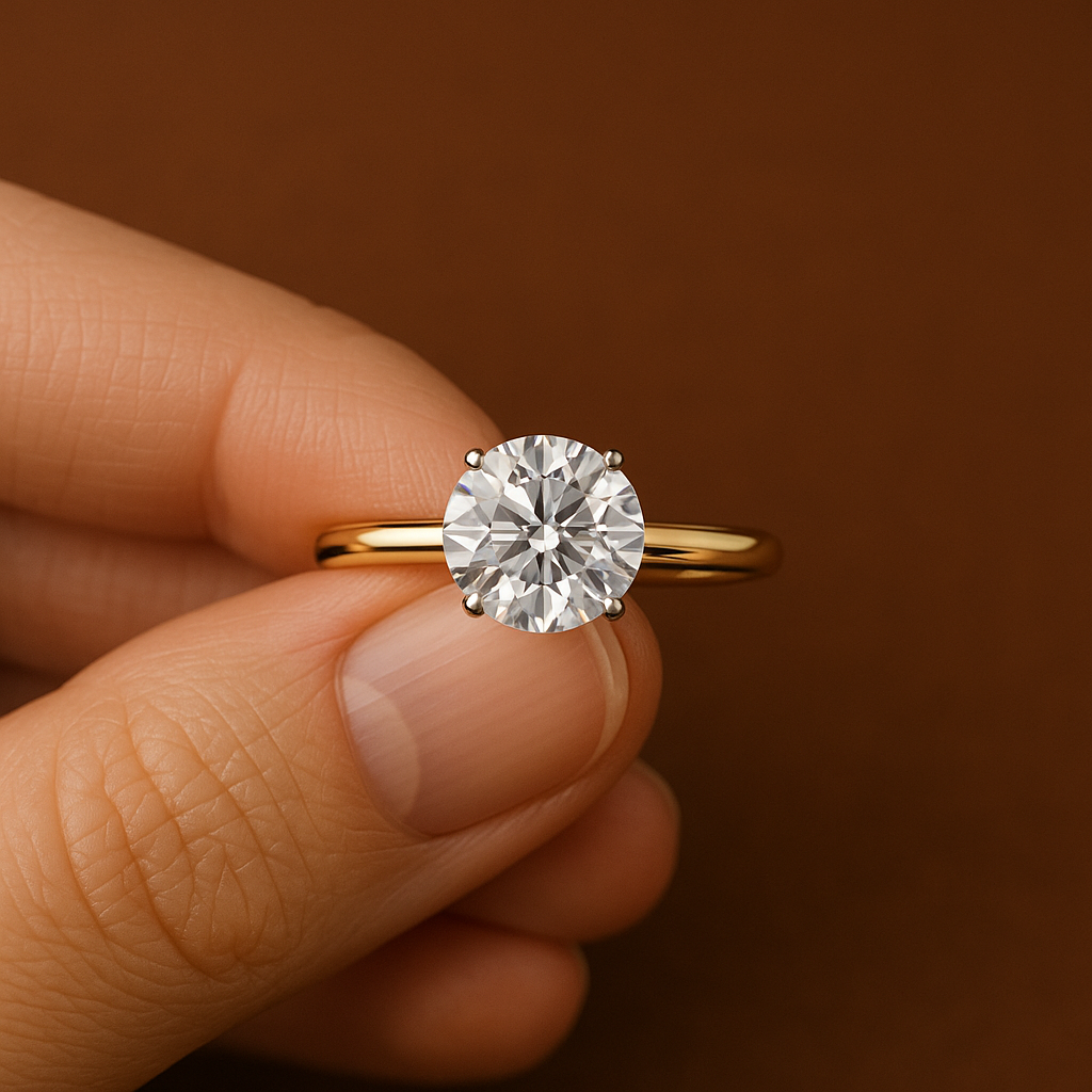 2.00 Ct Round Diamond Engagement Ring – IGI Certified | Free Worldwide Shipping