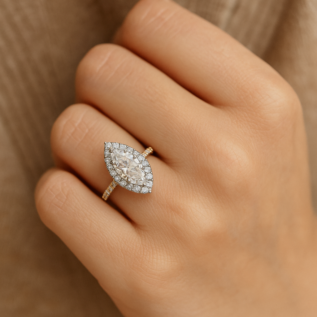 1.50 Ct Marquise Diamond Engagement Ring – IGI Certified